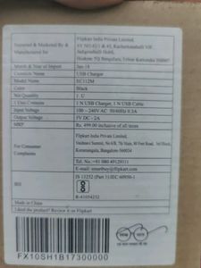 Flipkart USB Cable Nd Charger. Like New.