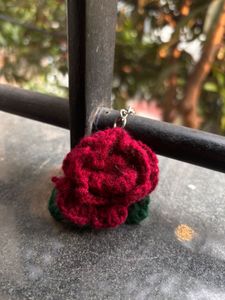 Crocheted Butterfly Keychain 🦋🌹