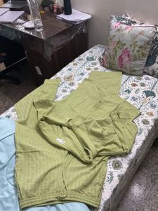ZARA Lime Green Off-Shoulder Co-ord Set