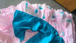 Bright Teal Blouse with Bell Sleeves
