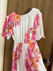 Floral Maxi Dress with Ruffle Hem