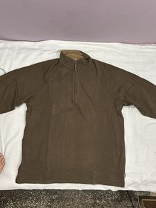 Men's Brown Quarter Zip Pullover
