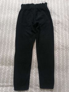 Black Paperbag Mom Fit Jeans