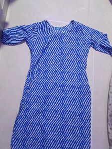 Blue & White Striped Kurta