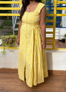 butter yellow dress