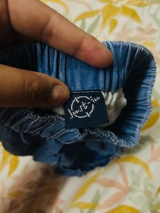 Unisex Blue Denim Shorts