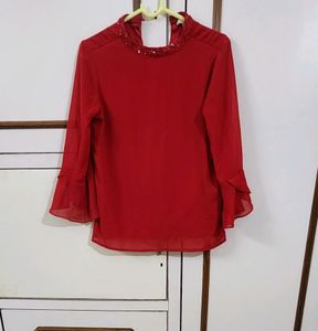 Red Hot Party Top By AND