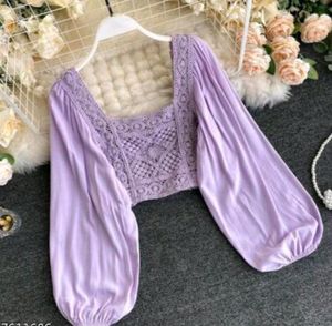 Crosiya Top LAVENDER COLOUR, Cute Top