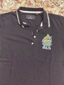 FLAT 199 (No Bargain)Black Polo T-Shir