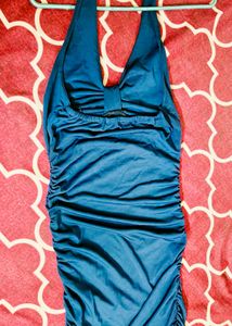 Stunning Ruched Halter Neck Dress