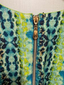 Vibrant Green Kurta with unique  Print Sleeves