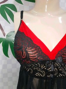(600)Lace &amp; Mesh Lingerie Set