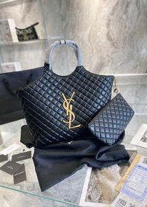 YSL ICARE MAXI CARRE-QUILTED SHOPPING BAG*