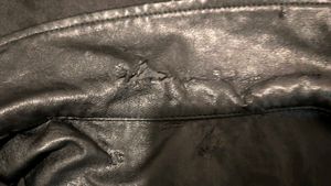 y2k grunge black leather jacket