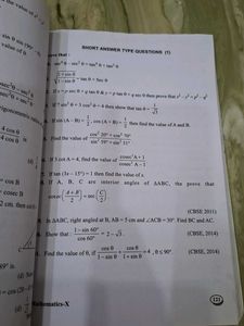 Class X Mathematics Support Material