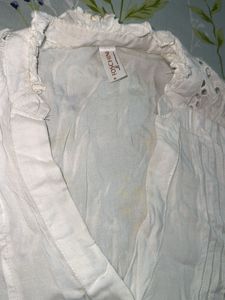 White cut out Shirt