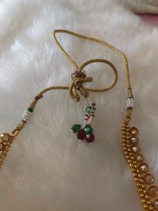 Temple jewellery necklace set