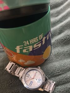 Fastrack Analog Watch - Silver Metal