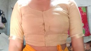 Vibrant Yellow Saree with Embellished Border