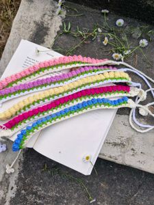 Handmade Crochet Floral Headband (combo of 5)