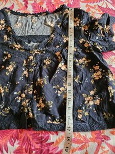 Floral Print Dress with Matching Skirt