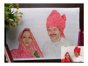 Custom Couple Portrait Drawing