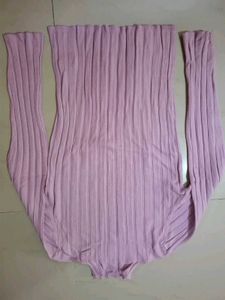 Ribbed Turt Neck Long Sleeve Top