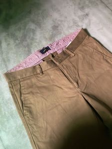 Allen Solly Men's Casual Khaki Trousers