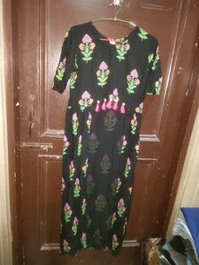 Princess Front Cut Designer Kurta With Lower S