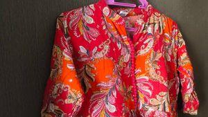 Vibrant Paisley Print Kurta