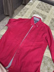 Tommy Hilfiger Linen Shirt - Red