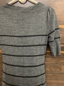 Striped Knit Mini Dress