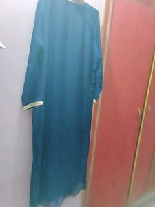 Elegant Blue Embroidered Ethnic Gown