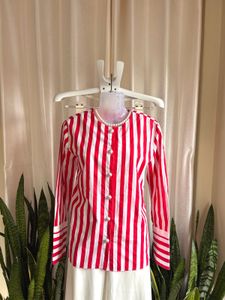 Imported red stripped shirt