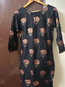 style up black kurta