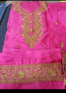 Vibrant Pink Embroidered Kurta Set