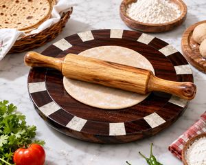 Premium Wooden Chakla Belan Set | Round Roti Makin
