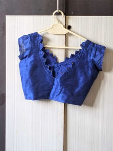 Royal Blue Embellished Blouse