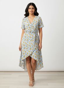 Floral Wrap Dress