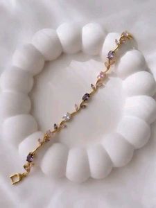 Elegant Floral Stone Bracelet