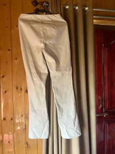 H&amp;M Faux Leather Bootcut Trousers