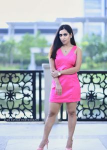 Vibrant Pink Sleeveless Mini Dress