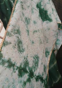 Tie Die Kurti With Dupatta