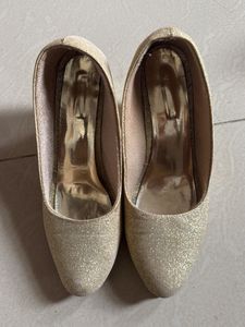 Sparkling Gold Heels