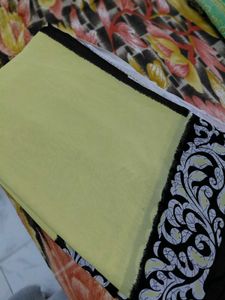 Elegant Light Yellow Saree