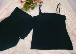Sparkling Sequin Cami Topwith shorts 👍