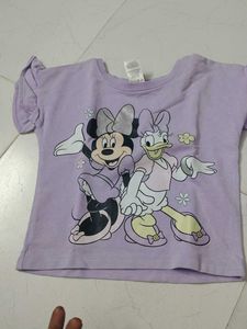 Cute Minnie Mouse Purple Pajama Set