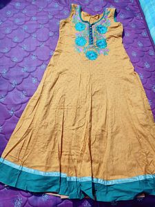 Anarkali Kurta Set, With Full Embroidery Design. More Prettier Than Picture.
