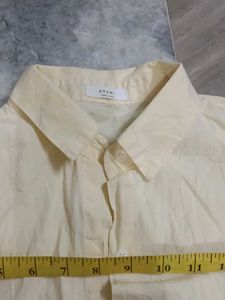 Casual Cream Button-Up Shirt