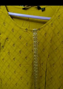 Elegant Mustard Kurta